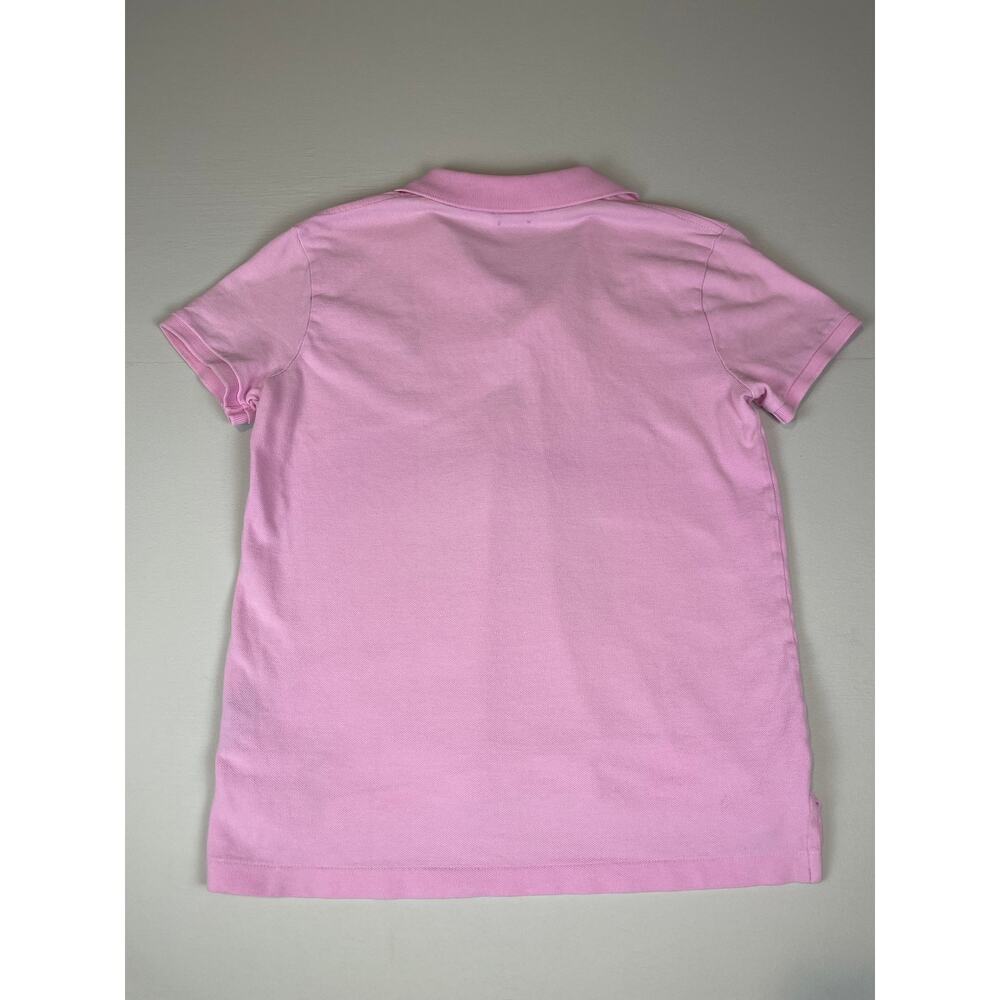 Polo Ralph Lauren Sz M Classic Fit Pink Polo Green Embroidered Logo 100% Cotton - Picture 3 of 8